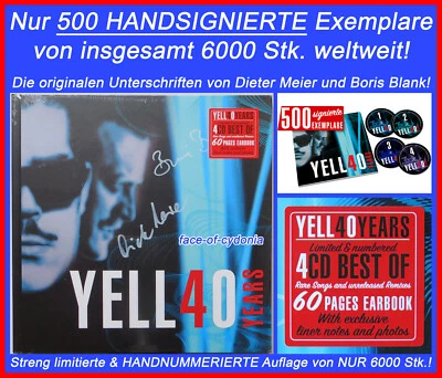 YELLO*40 YEARS*SIGNIERT*NUR 500 STÜCK*LIMITIERT*60-PAGE EARBOOK*4 CDs*NEU + OVP! - Bild 1 von 4