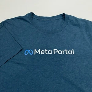 Meta Porta Promo T Shirt Employee Blue Sz S ,M As-is Pls Read - Picture 1 of 5