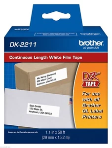 Brother DK2211 1-1/7" Continuous White Labels for QL710N, QL-710N label printers - Picture 1 of 1