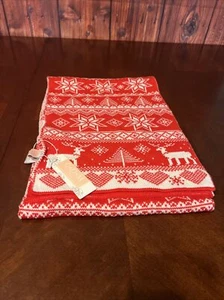 Bufanda Navidad Roja Blanca Invierno Nieve Otoño, Invierno Patrón Nuevo C+D+M - Imagen 1 de 3