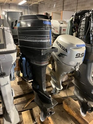 Motor fueraborda Mercury 50 hp 2 tiempos 25" clásico carburador barco funciona bien Foto 1 de 4