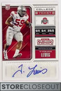 Autógrafo de novato Tyquan Lewis 2018 Contenders #213 Indianapolis Colts - Imagen 1 de 2