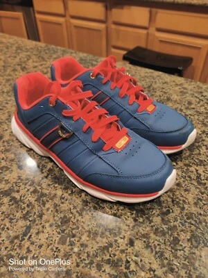 Sapatos femininos raros K-Swiss edição limitada tamanho 9 amostra azul com laranja - Imagem 1 de 4