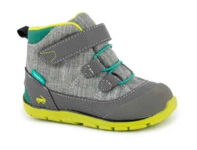 NOVO US$ 70 Ver Botas Kai Run Sam II Impermeáveis Sapato Infantil Tamanho 4 M Cinza Verde - Imagem 1 de 4