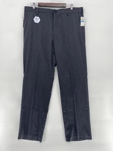Van Heusen Size 36W x 32L Men's Air Straight Fit Flat Front Dress Charcoal grey  - Picture 1 of 7