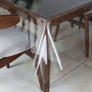 Transparent PVC Tablecloth Waterproof Table Cover Dining Room Table Protector - Picture 1 of 10