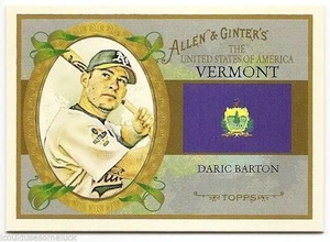 2008 TOPPS ALLEN & GINTER UNITED STATES Daric Barton #US45 - Picture 1 of 1
