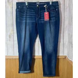 Pantalones de mezclilla elásticos Signature Levis dorados de altura media ajustados nuevos con etiquetas talla 24M 24 M - Imagen 1 de 6