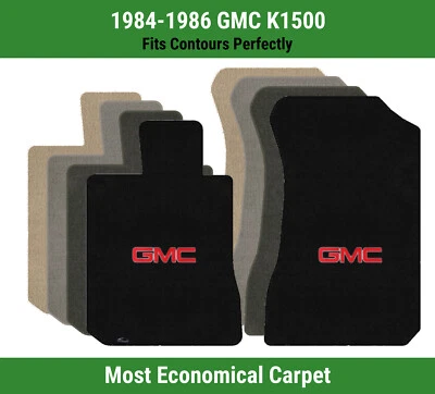 Alfombrillas de primera fila Lloyd Velourtex para 1984-1986 GMC K1500 con logotipo rojo GMC 1 Foto 1 de 4