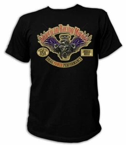 American Racing Engines Nitro Fuels Racing Rockabilly Flathead Hot Rod T-Shirt - Bild 1 von 1