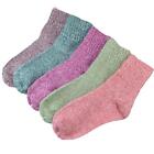 5 Pairs Women Wool Cashmere Thick Warm Soft Casual Sports Winter Socks