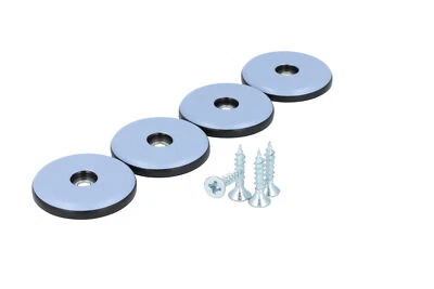 4 x Teflongleiter zum Schrauben 38 mm PTFE Möbelgleiter Stuhlgleiter rund - Bild 1 von 4