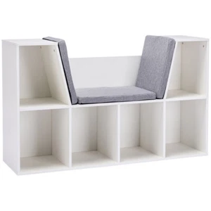 Toy Storage Cabinet Pure White Grey - Picture 1 of 7