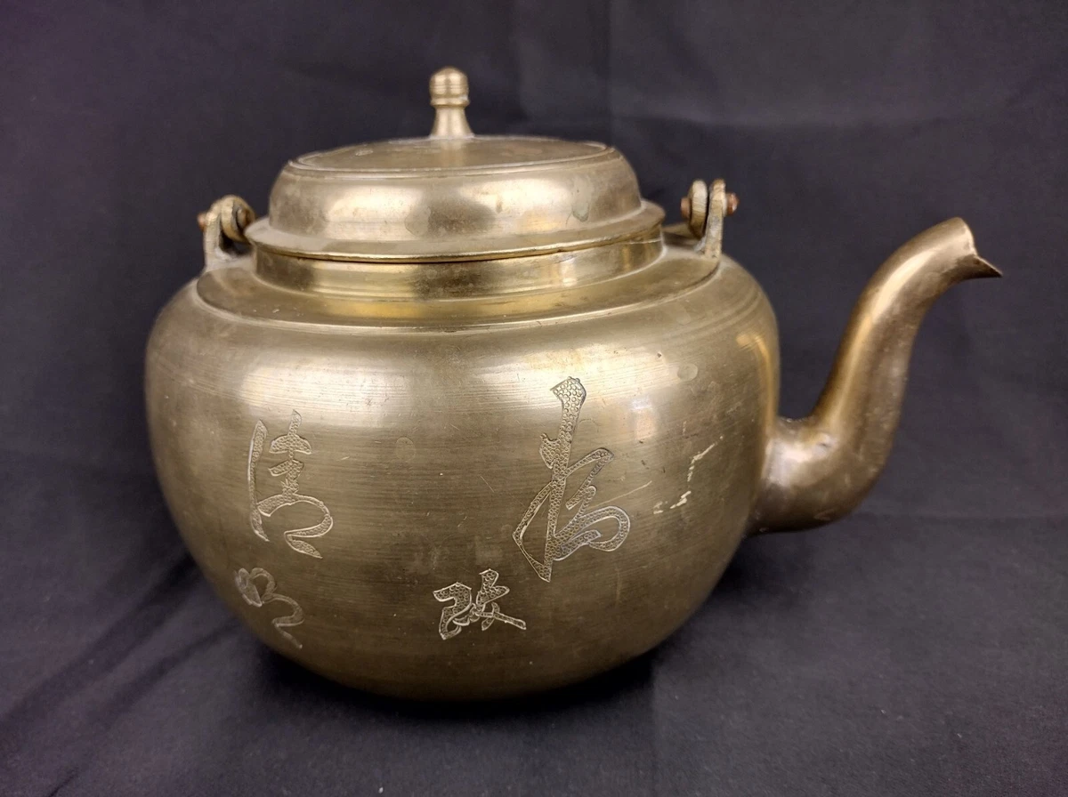 時代物、壺、茶壺、廣印 铜1900-1940 中国风茶壶| eBay