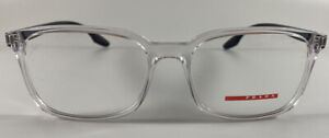 Prada Eyeglasses NEW VPS 05M Color 2AZ-101 Crystal Size 55-18 Authentic