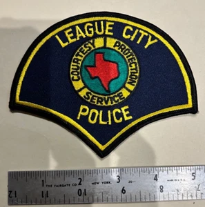 League City Texas Police Patch Courtesy Protection Service - Picture 1 of 2