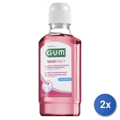2x Gum Sensivital + 300 ML Mundwasser Zähne Sensible Foto 1 de 3