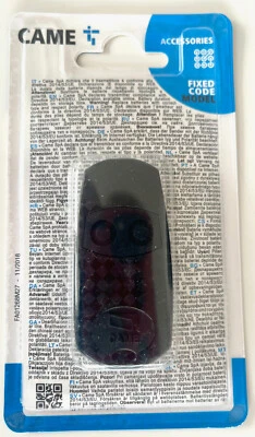 Came TOP432EE Gate Remote Control 2 Button Key Fob Black Hand Set Electric TOP - Image 1 of 4