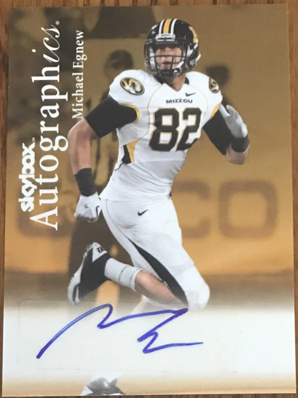 2012 Fleer Retro Autographics 1999 Michael Egnew #99AU-ME Missouri Tigers - Image 1 of 2