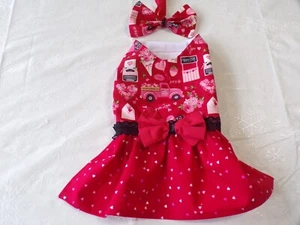 pet dog dress, Valentine's Day, Loads of LOVE, Small**(read details) - Picture 1 of 6