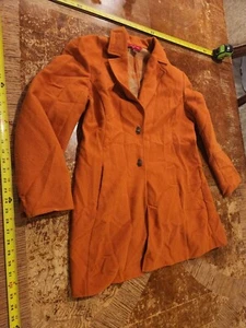 A Line Women's Orange Jacket Size 14 #S23 - Picture 1 of 4