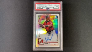 2020 Bowman Chrome - Domingo Leyba Rookie Autograph Refractor /499 - PSA 9 MINT - Picture 1 of 2