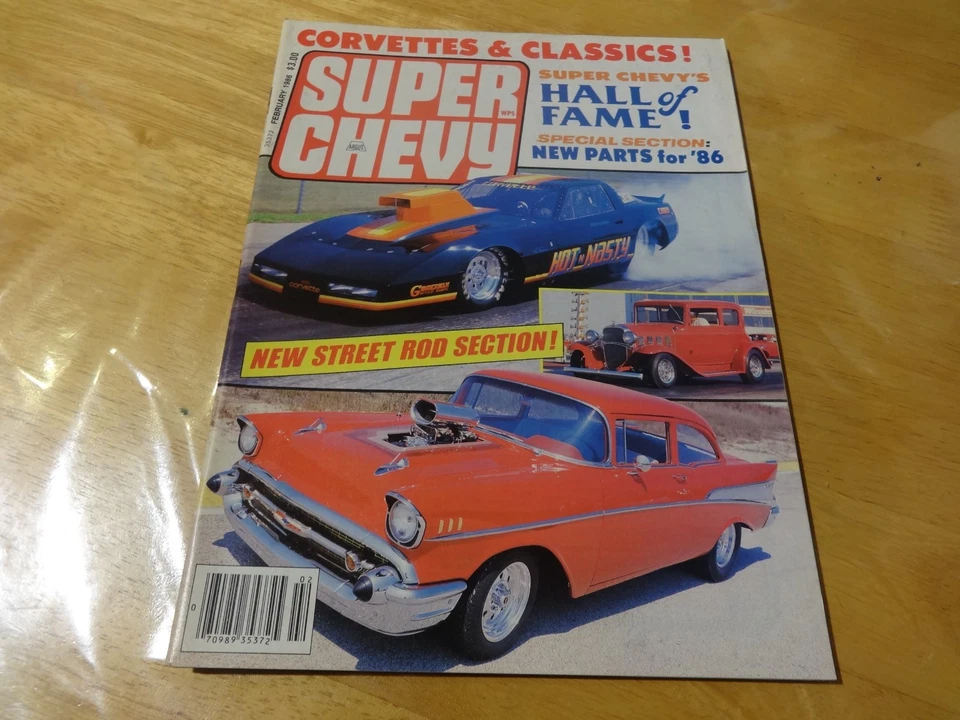 SUPER CHEVY VINTAGE CAR MAGAZINE CHEVROLET  1986 FEBRUARY - Image 1 of 1