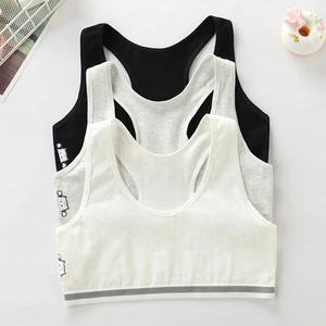 3pcs Teen Bra Girl Vest Training Bra Underwear Sport Bra Puberty 12-16 Years - Picture 1 of 11