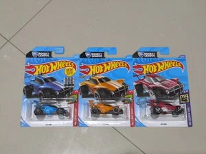 Hot Wheels Octane set Rocket League bad condition lot of 3 Red Orange Blue FS 19 - Picture 1 of 8