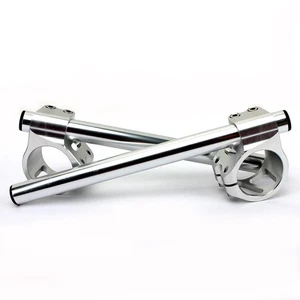 For Kawasaki Clip-Ons Handlebars Ninja ZX6R ZX9R 1998-03 For Suzuki SV1000 03-07 - Picture 1 of 8