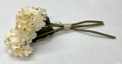 NEW Pottery Barn Faux Lace Hydrangea Flower Bundle Bunch~Ivory~*READ - Image 1 of 2