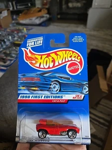 Hot Wheels 1998 First Editions #38 of 40 Cat-A-Pult Cheetah Race Car #681 B160 - Picture 1 of 8