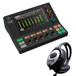 Mackie DLZ Creator XS Digital Streaming Mixer Mixing Desk with keepdrum Headphones - Picture 1 of 9