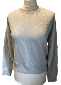 White Company Damen Sweatshirt Gr. S Himmelblau Loopback Cropped Top Baumwolle - Bild 1 von 5