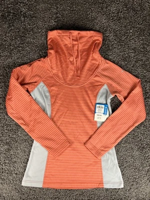 Pullover Columbia Mountain Run Nuevo con Etiquetas Para Mujer XS Rosa Salmón Rayas  Foto 1 de 4