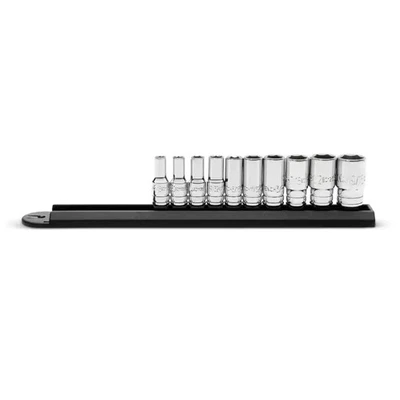 GEARWRENCH 1/4 In. Drive 6 Point Mid Length SAE Socket Set 10-PieceSet  Free SH - Image 1 of 3