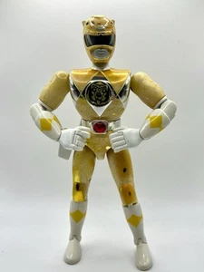 Bandai Mighty Morphin Power Rangers 1995 8"" amarillo Ranger metálico - Imagen 1 de 6