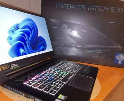 ACER PREDATOR TRITON 500 •  i7-10750H • 8GB RAM • 1 To SSD • RTX 2070 Super - Photo 1/4
