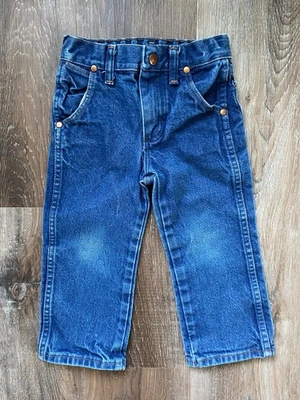 WRANGLER~Kid's Cowboy Cut Original Fit Straight Leg Blue Denim Jeans~3T~ - Image 1 of 4