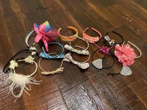Lot of 14 Girl Headbands Head bands hair bands - Picture 1 of 3