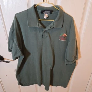 Disney World Shirt Herren XL Grün Wilderness Lodge Polo Vintage USA Bär Logo - Bild 1 von 8