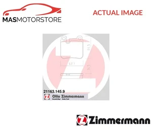 BRAKE PADS SET BRAKING PAD REAR ZIMMERMANN 211631459 P NEW OE REPLACEMENT - Picture 1 of 5
