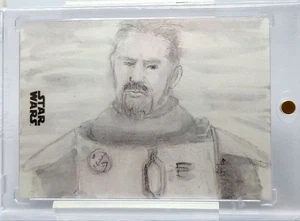 Topps Star Wars Sketch Card Signed by Andrew Perkins - Picture 1 of 2