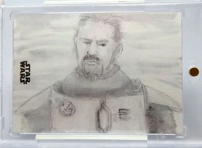 Topps Star Wars Sketch Card Signed by Andrew Perkins - Image 1 of 2