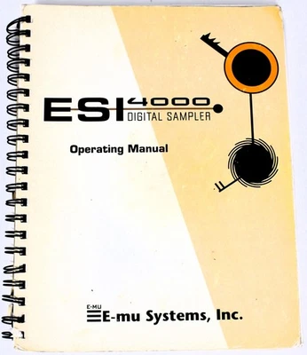 E-mu Systems ESI 4000 1997 manual de instrucciones ESI4000 ESI-4000 Foto 1 de 2