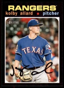 2020 Topps Heritage Baseball Kolby Allard Texas Rangers #307 - Picture 1 of 2
