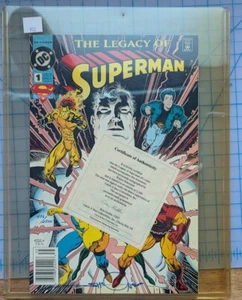 DC The Legacy of Superman # 1 WALTER SIMONSON Autographed COA 03/1993 Grade 9.8 - Picture 1 of 2