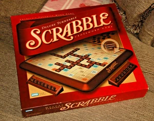 2001 SCRABBLE Board Game ~ Deluxe TURNTABLE Edition ~ Very Nice - Picture 1 of 6