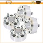 2 5x4.5 12x1.5 studs silver 4 pcs wheel spacers for Ford Mustang Taurus Lincoln Toyota Crown