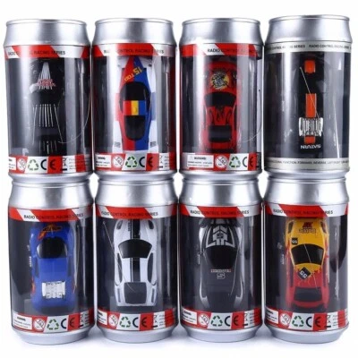 Multicolor Coke Can Mini Speed RC Radio Remote Control Micro Racing Car New Gift - Image 1 of 4